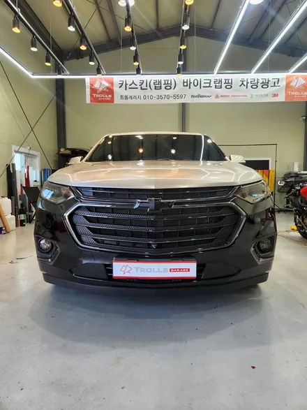 [양주랩핑] 쉐보레 트래버스 전체랩핑 타이니봇 벤조 그레이 / 양주 백석읍