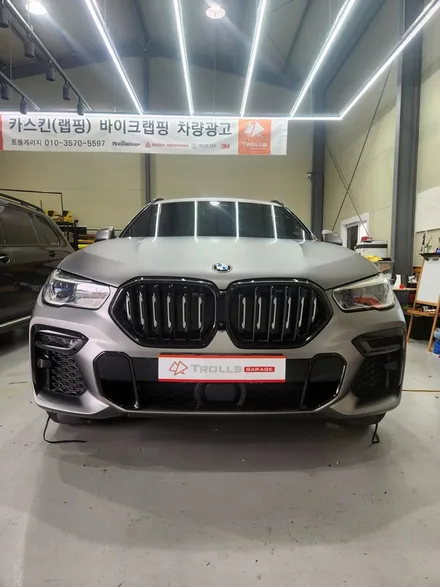 [양주랩핑] BMW X6 전체랩핑 크롬죽이기 타이니봇랩핑 / 양주 백석읍