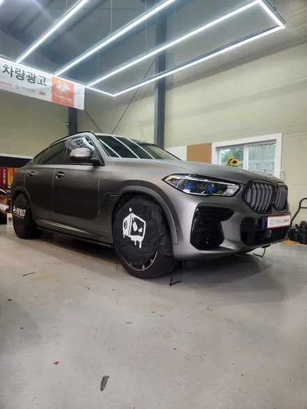 [양주랩핑] BMW X6 전체랩핑 크롬죽이기 타이니봇랩핑 / 양주 백석읍