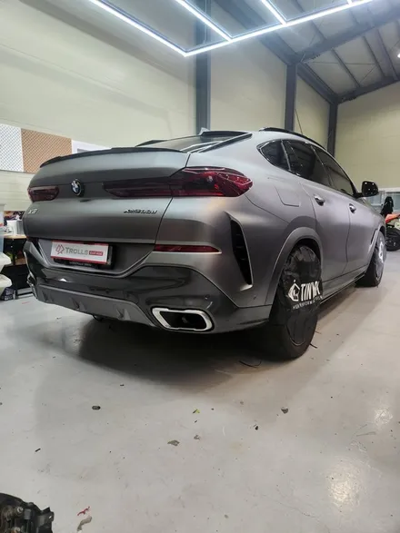 [양주랩핑] BMW X6 전체랩핑 크롬죽이기 타이니봇랩핑 / 양주 백석읍