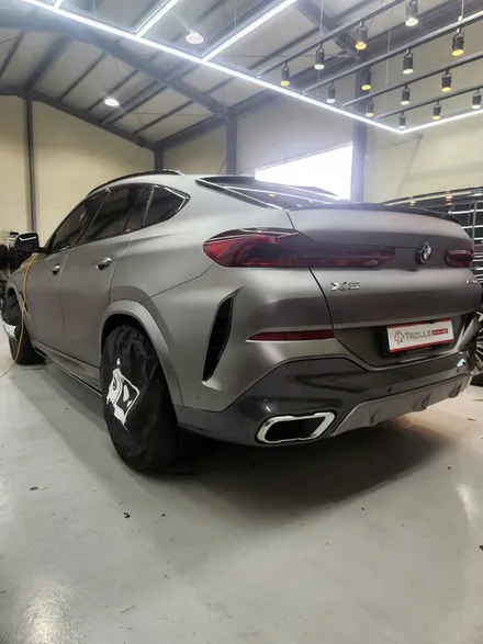 [양주랩핑] BMW X6 전체랩핑 크롬죽이기 타이니봇랩핑 / 양주 백석읍