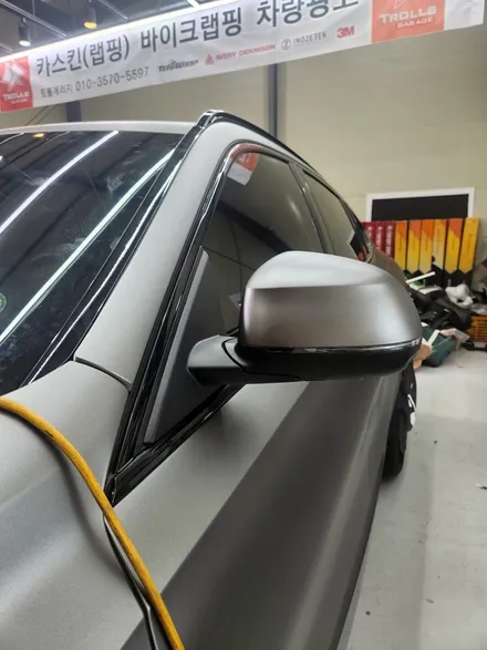 [양주랩핑] BMW X6 전체랩핑 크롬죽이기 타이니봇랩핑 / 양주 백석읍