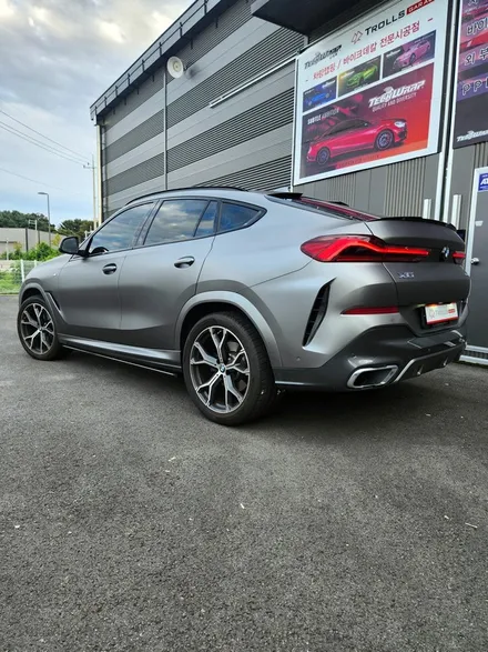 [양주랩핑] BMW X6 전체랩핑 크롬죽이기 타이니봇랩핑 / 양주 백석읍
