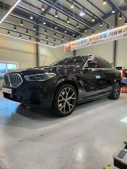 [양주랩핑] BMW X6 전체랩핑 크롬죽이기 타이니봇랩핑 / 양주 백석읍