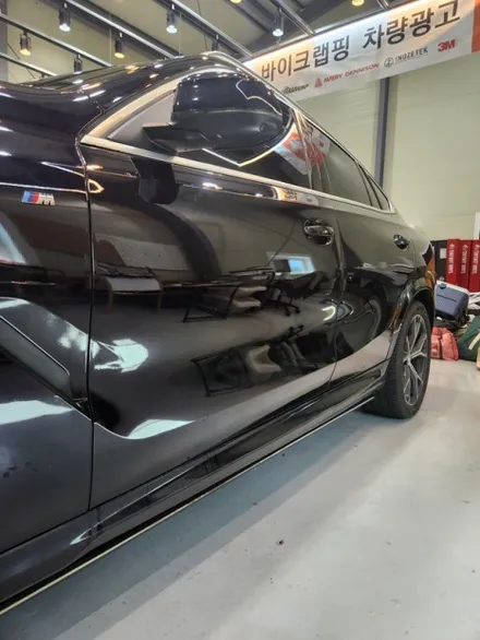 [양주랩핑] BMW X6 전체랩핑 크롬죽이기 타이니봇랩핑 / 양주 백석읍