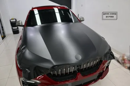 인천 송도 랩핑 BMW X6 사틴블랙 전체랩핑으로 묵직한 아우라!! / 인천 연수구 송도동