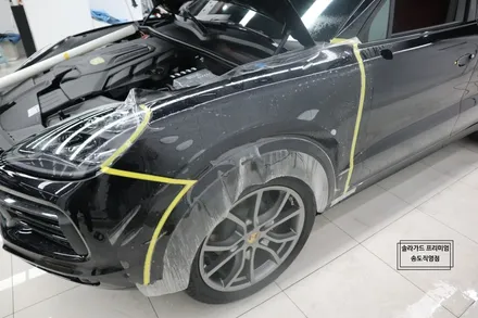 인천송도신차패키지전문업체에서 포르쉐 카이엔 차량전체PPF로 완벽하게 도장면보호하기!! / 인천 연수구 송도동