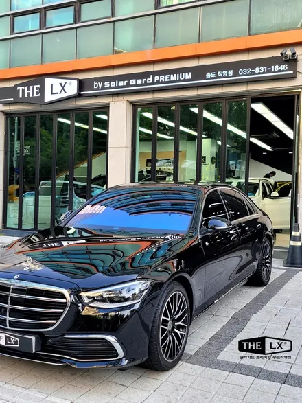 인천송도 자동차썬팅추천 벤츠 S580 라미네이트글라스에도 빛나는 THE LX 틴팅필름 / 인천 연수구 송도동