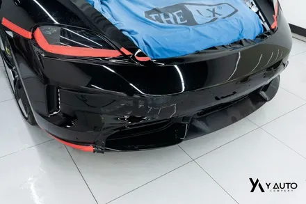 송도 컬러 PPF 추천, 포르쉐 타이칸 GTS 블랙 PPF 전체 시공 / 인천 연수구 송도동
