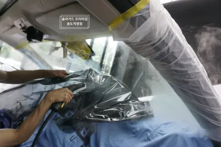 인천 벤츠 CLS 400D 썬팅 재시공을 솔라가드 프리미엄 티타늄으로 선택한 이유! / 인천 연수구 송도동