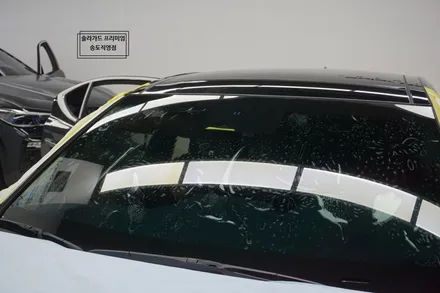 인천신차패키지 전문업체 제네시스 G70 틴팅 부터 블랙박스까지! LX 썬팅시공은 LX마스터에게!! / 인천 연수구 송도동
