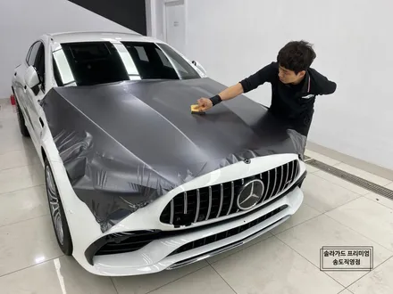 인천 랩핑 추천 벤츠 AMG GT43 반무광 사틴 다크 그레이로 시선강탈 카리스마!! / 인천 연수구 송도동
