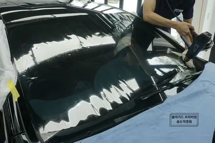 인천 벤츠 CLS 400D 썬팅 재시공을 솔라가드 프리미엄 티타늄으로 선택한 이유! / 인천 연수구 송도동