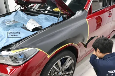 인천 송도 랩핑 BMW X6 사틴블랙 전체랩핑으로 묵직한 아우라!! / 인천 연수구 송도동