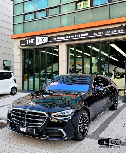 인천송도 자동차썬팅추천 벤츠 S580 라미네이트글라스에도 빛나는 THE LX 틴팅필름 / 인천 연수구 송도동