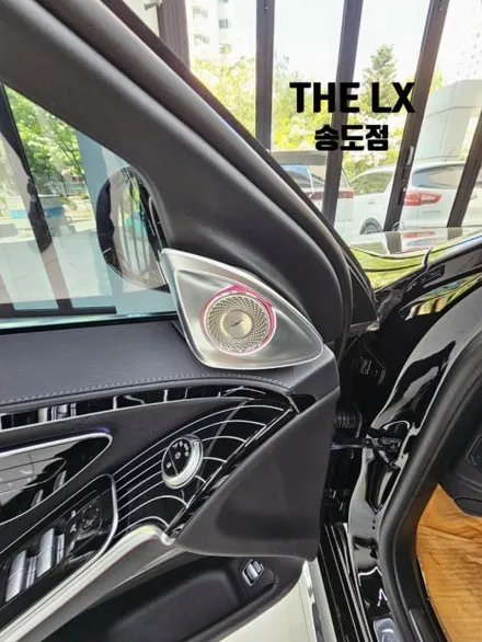인천 벤츠 S클래스 S500 액티브 엠비언트, 4D부메스터, 천장 부메스터 스피커, 피아노라커트림 교체 시공 / 인천 연수구 송도동