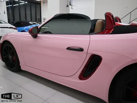 포르쉐 718 박스터 GTS 레드에서 핑크로 전체 컬러 PPF / 인천 연수구 송도동