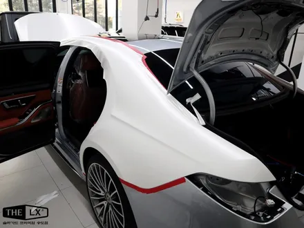 벤츠 S500 4matic 세라믹 화이트 전체 랩핑 시공! / 인천 연수구 송도동