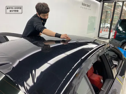 인천 랩핑 잘하는 곳 / BMW F10 M5 satin ocean shimmer (사틴오션쉬머) 전체랩핑 / 인천 연수구 송도동