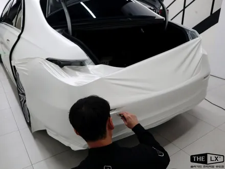 벤츠 S500 4matic 세라믹 화이트 전체 랩핑 시공! / 인천 연수구 송도동