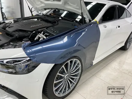 인천 벤츠 AMG GT43 전체랩핑(Gloss Glacier Gray)과 실내랩핑 잘하는 곳!! / 인천 연수구 송도동
