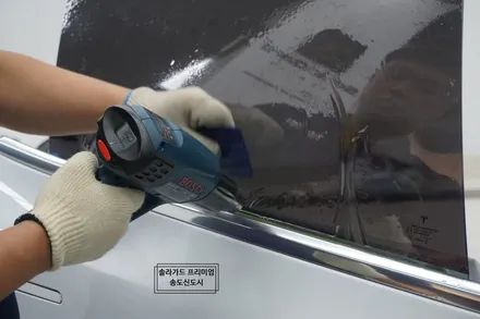 인천 신차패키지 테슬라 모델3 신차검수, 보조배터리부터 솔라가드 프리미엄 티타늄 썬팅 시공까지!! / 인천 연수구 송도동