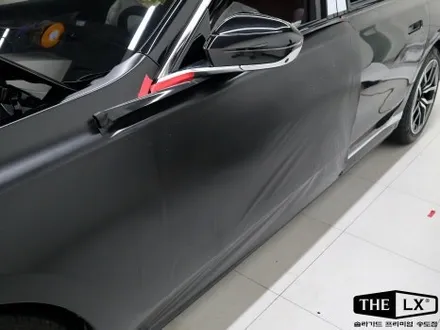 인천 송도 BMW 740i 사틴블랙 전체 랩핑 무광랩핑 비포에프터 / 인천 연수구 송도동