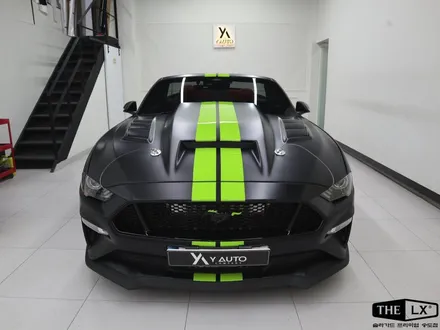 포드 머스탱 GT 5.0 전체 랩핑 제거 재시공 사틴블랙, 데칼 포인트 / 인천 연수구 송도동