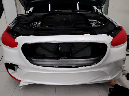 벤츠 S500 4matic 세라믹 화이트 전체 랩핑 시공! / 인천 연수구 송도동