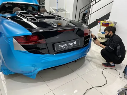 인천 랩핑 아우디 R8 스파이더 Satin Ocean Shimmer(사틴오션쉬머) 전체랩핑 퀄리티 최고! 새차뽑은줄!! / 인천 연수구 송도동