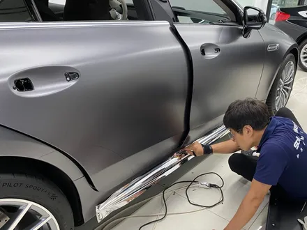 인천 랩핑 벤츠 AMG GT43 사틴다크그레이 반무광의 매력에 크롬 포인트를 더하다!! 전체랩핑 + 실내랩핑 + PPF + 포인트 크롬랩핑 (솔라가드 프리미엄 송도직영점) / 인천 연수구 송도동