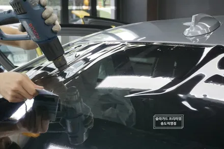 썬팅 재시공 잘하는 곳, BMW 530i 품격에 걸맞는 솔라가드 프리미엄 LX필름으로 썬팅 시공 완료!! (솔라가드 프리미엄 송도직영점) / 인천 연수구 송도동