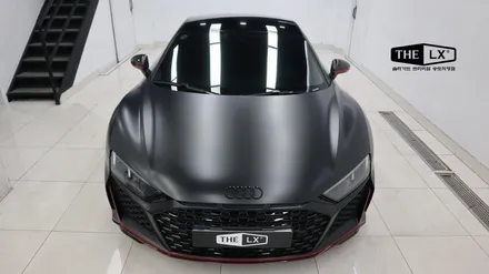 인천송도 아우디 R8 전체랩핑 완료!! 사틴블랙의 매력에 제대로 빠졌어요! / 인천 연수구 송도동