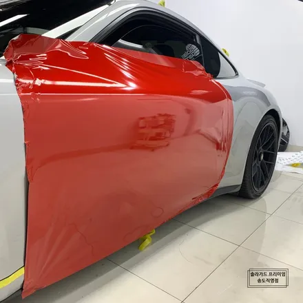 포르쉐 911 카레라 4GTS 드래곤파이어레드 전체랩핑으로 존재감 플렉스 해버렸지 뭐야!! / 인천 연수구 송도동