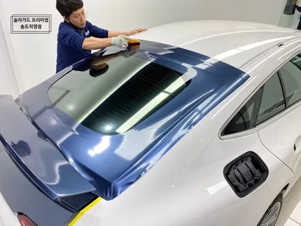인천 벤츠 AMG GT43 전체랩핑(Gloss Glacier Gray)과 실내랩핑 잘하는 곳!! / 인천 연수구 송도동