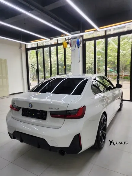 BMW 320D 티타늄 썬팅으로 완성된 프리미엄 드라이브 - 인천송도 와이오토 시공후기 / 인천 연수구 송도동