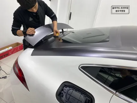 인천 랩핑 추천 벤츠 AMG GT43 반무광 사틴 다크 그레이로 시선강탈 카리스마!! / 인천 연수구 송도동