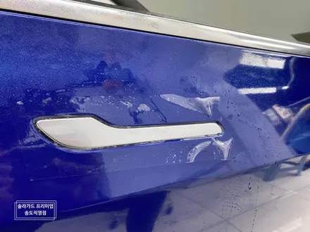 인천 랩핑 추천 / 테슬라 모델3 화이트에서 Gloss Deep Blue Metallic (유광 딥블루 메탈릭)으로 화려한 변신!! / 인천 연수구 송도동