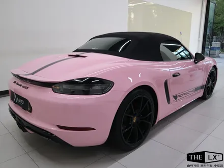 포르쉐 718 박스터 GTS 레드에서 핑크로 전체 컬러 PPF / 인천 연수구 송도동