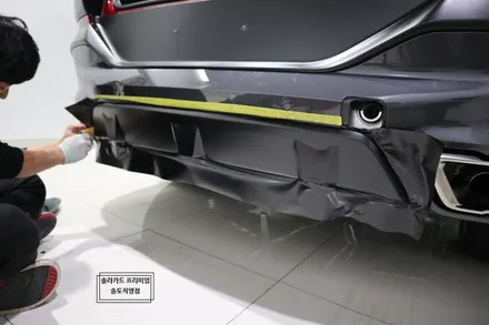 인천 송도 랩핑 BMW X6 사틴블랙 전체랩핑으로 묵직한 아우라!! / 인천 연수구 송도동