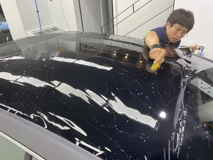 인천 랩핑 벤츠 AMG GT43 사틴다크그레이 반무광의 매력에 크롬 포인트를 더하다!! 전체랩핑 + 실내랩핑 + PPF + 포인트 크롬랩핑 (솔라가드 프리미엄 송도직영점) / 인천 연수구 송도동