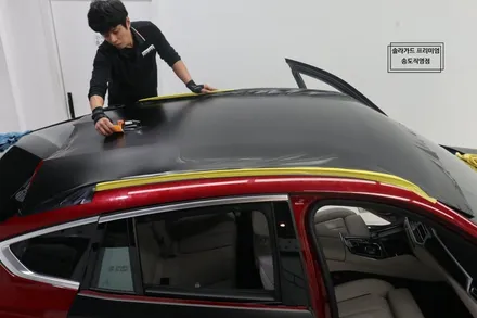 인천 송도 랩핑 BMW X6 사틴블랙 전체랩핑으로 묵직한 아우라!! / 인천 연수구 송도동