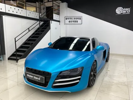 인천 랩핑 아우디 R8 스파이더 Satin Ocean Shimmer(사틴오션쉬머) 전체랩핑 퀄리티 최고! 새차뽑은줄!! / 인천 연수구 송도동