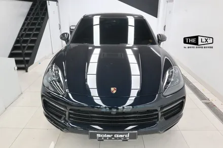 인천 송도 랩핑 사틴블랙 색상으로 카이엔 쿠페 전체랩핑! 멋진 포스!! / 인천 연수구 송도동