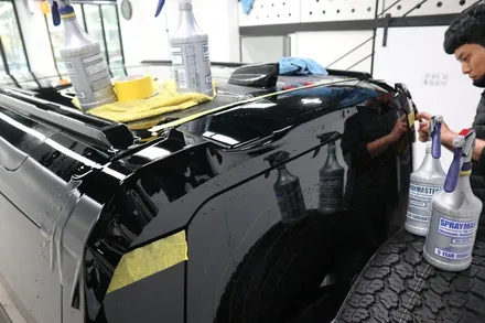 인천송도PPF 랜드로버 디펜더 PPF시공으로 랩핑 효과까지 함께!! 블랙PPF 루프스킨 시공후기~ / 인천 연수구 송도동