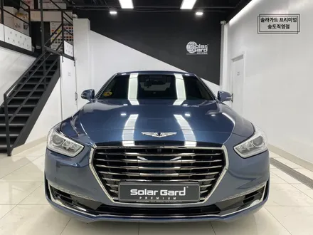 인천 랩핑 제네시스 EQ900 gloss glacier gray(유광 그레이셔 그레이) 시공퀄리티는 솔라가드 프리미엄 송도직영점이 최고!! / 인천 연수구 송도동
