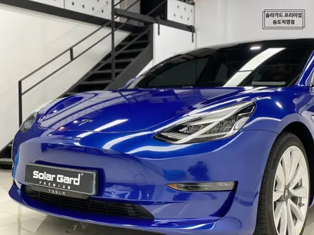 인천 랩핑 추천 / 테슬라 모델3 화이트에서 Gloss Deep Blue Metallic (유광 딥블루 메탈릭)으로 화려한 변신!! / 인천 연수구 송도동