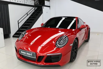 포르쉐 911 카레라 4GTS 드래곤파이어레드 전체랩핑으로 존재감 플렉스 해버렸지 뭐야!! / 인천 연수구 송도동