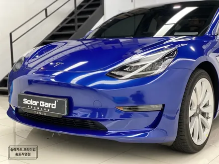 인천 랩핑 추천 / 테슬라 모델3 화이트에서 Gloss Deep Blue Metallic (유광 딥블루 메탈릭)으로 화려한 변신!! / 인천 연수구 송도동