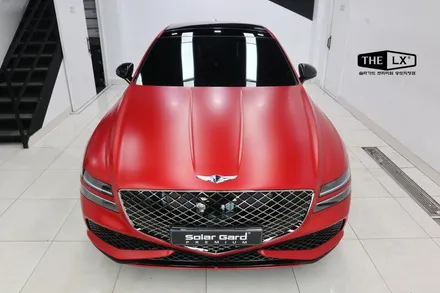 G80 전체랩핑, 아직도 고민만하시나요? 3M satin smoldering red (사틴 스모더링 레드)로 새로태어났어요. / 인천 연수구 송도동